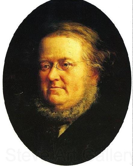 Knud Bergslien Portrait of norwegian author Peter Christen Asbjornsen